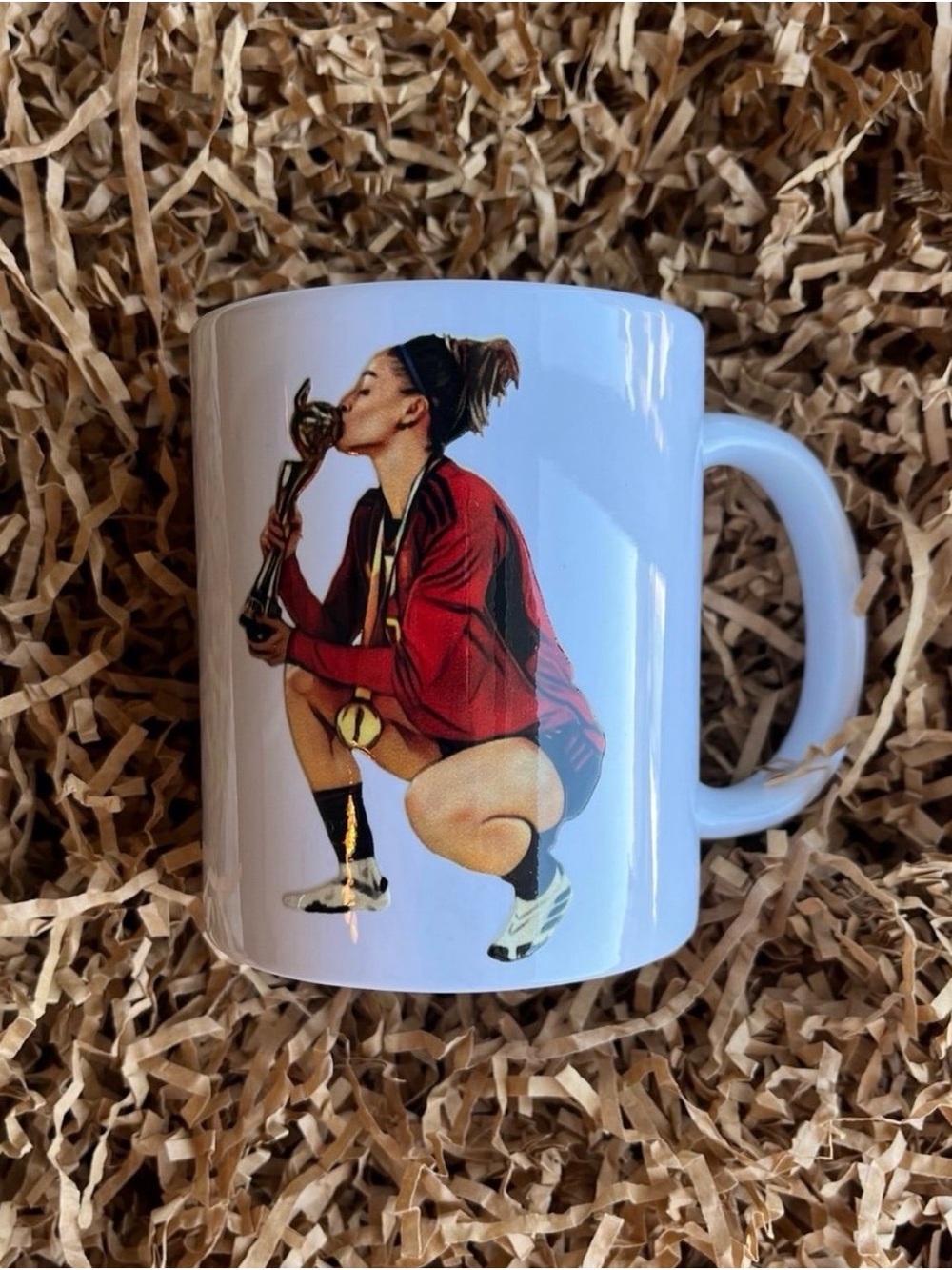 Esther Gonzalez World Cup Gotham FC NWSL Spain Womens Soccer Futbol 16oz Mug